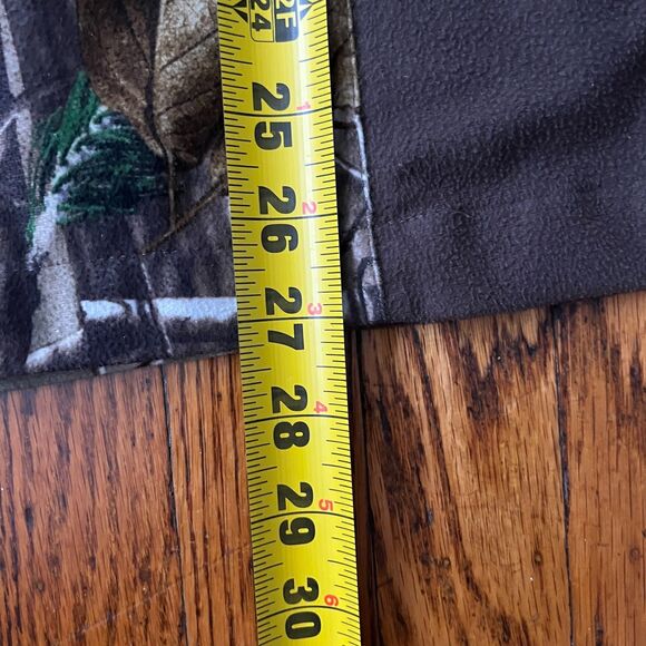 Rocky L/G Realtree Camo Hunting Outdoor Zip Up Hooded Jacket Fleece Brown - Picture 6 of 10